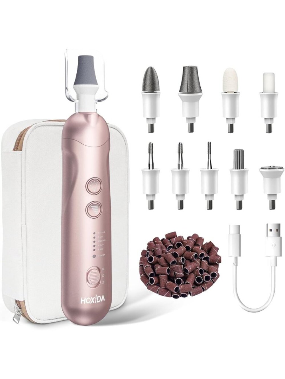 Nail Drill Grinder for Thick Toenails - Professional Manicure & Pedicure Kit